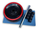 Roda Abdominal Large MBFit com Tapete EVA e Cabo Antiderrapante