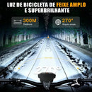Sinalizador Luz Bicicleta Farol Led Potente Lanterna Bike