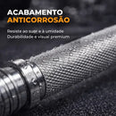 Par Barra Halter Academia 35 Cm Maciça 28mm Cromada Crossfit