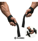 Par de Strap Musculação Classic Academia Algodão Resistente 57cm Preto