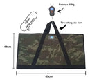 Tapete de Pesagem e Balança Digital Top Fish para Pesca de 50 Kg Camuflado
