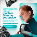 Fone de Ouvido Bluetooth 5.3 Sem Fio Tws Com Microfone Hd Gancho Ergonômico Esportivo Resistente A Água Display Digital Led Bateria Longa Duração Compatível Com Todos Celulares Preto