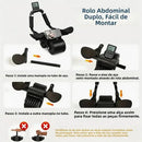 Rolo Roda Dupla Abdominal Apoio Para Cotovelos - Brave Bull