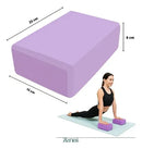 2 Blocos Tijolinho Apoio Para Yoga Pilates Alongamento Zenai Roxo