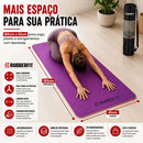 Tapete De Yoga Rubber Fit Tpe Biodegradável Azul 6mm. Cor Roxo e Rosa