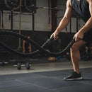 Corda Naval Preta 40 Mm 10 Mts Com Protetor Treino Funcional Ropeshop