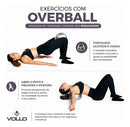 Mini Bola Overball Pilates 25cm Exercícios Funcional Vollo