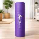 Tapete Yoga Nbr Macio 8mm Exercícios Pilates 185x65cm Aluí Roxo