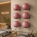 Kit02 Suporte Bola Pilates Suiça + Parafuso E Buchas Reforça Cor Preto