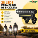 Farol Lanterna Bike 8 Led Potente Recarregável Usb Controle Buzina Integrada Sinalizador Luz Forte Ajustável Todo Tipo De Bicicleta Ybf