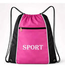 Mochila Saco Academia Rosa Sport Fanza Moda Impermeável 45cm Nylon