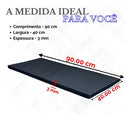 Colchonete Utiliz Academia Preto Espuma D23 Dobrável Impermeável 90x40x3cm