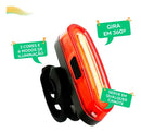 Lanterna Farol Sinalizador Traseiro Recarregável Usb Para Bike Bicileta Ciclismo 3 Cores Bem Forte