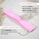 Kit  Sapatilha Faixa E Redinha Cabelo Ballet Jazz Infantil