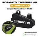 Bolsa De Bicicleta Bike Moto Shimano Para Quadro De Bicicleta Ferramentas e Pertences Cor Preto Resistente a Água Aro 20-29 -CICLOOABC