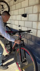 Suporte Para Pendurar Bicicleta De Parede Horizontal Preto