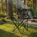 Cadeira Camping Dobravel Camuflada Porta Copo Ate 150kg