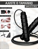 Corda De Pular Cross Speed Rope Rolamento Profissional Fit Homeroarte Cor Vermelho