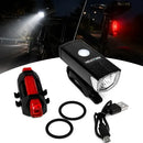 Kit Farol Led Para Bicicleta Potente Recarregável Usb