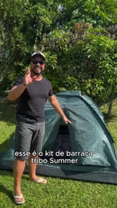 Kit Barraca Iglu 2 Pessoas + Colchão Casal E Enchedor Tribo