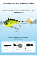 5 Iscas Artificial Metal Vib Vibration 10g 12cm Truta Robalo