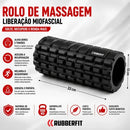 Rolo Massagem Foam Roller Liberação Miofascial Soltura Yoga Preto
