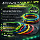 Argola Agilidade Aro Kit 15 Peças Treino Circuito Funcional Multicores Variadas