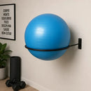 Suporte Nacional Para Bola Pilates Parede Preto Aço 35cm