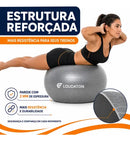 Bola Pilates Suíça 75cm Yoga Abdominal Funcional Antiestouro