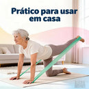 Kit 4 Faixa Elástica Thera Band Exercício Fisioterapia Yoga Faixas Variadas Funcional Pilates Ginástica Academia Alegria Sortido