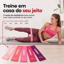 Faixa elástica Rubber Fit Mini Band multicolor - kit de 5