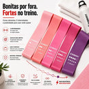 Faixa elástica Rubber Fit Mini Band multicolor - kit de 5
