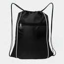 Mochila Sacola De Academia Para Esporte Porta Chuteira Tênis Cor Preto Liso