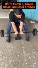 Barra Pump 120cm Pump Musculação Treino Funcional Academia Preto