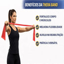 Kit 20 Itens: Elasticos Extensores + 5 Mini bands + 1 Corda de Pular + 1 Cross tube + 1 Thera Band + Guia de Exercícios Cardio- Fisioterapia - Pilates- Academia- Treino em Casa Reativo Sport e Fitness