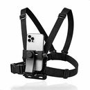 Suporte De Peito Para Celular Câmera Peitoral Cinturao Ajustavel Moto Bicicleta Esporte Corrida