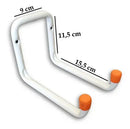 Suporte Aço Multiuso Horizontal Bestfer Branco 30kg Bicicleta Escada
