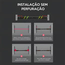 Barra Fixa De Porta Para Exercícios Ajustável 63 A 96 Cm