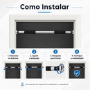 Barra Fixa De Porta Para Exercícios Ajustável 63 A 96 Cm Cor Prateado