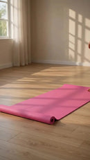 Tapete Yoga Antiderrapante de EVA Premium YR Ymports para Pilates e Fitness com Bolsa Rosa
