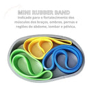 Kit 4 Rubber Band Mini Faixa Elástica Pilates Fisio Treino