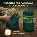 Kit 2 Colchonete Colchao Camping Camuflado Saco De Dormir Pesca Acampamento Retiro Trilha C/ Saco De Transporte Mochila Hezzo Hometech