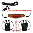 Kit Lanterna Farol Buzina Freio Pisca Seta Bike Breack Light Preto