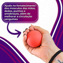 Kit Bola Exercitadora Fisioterapia Bolinha De Mão Lisa 3unid Sortido