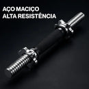 2x Barra Halter Musculação Crossfit Maciça Inox Rosqueada