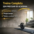 Roda Abdominal Supermedy Dupla Reforçada, Com Cabo Antiderrapante e Suporte Para 120kg