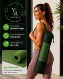 Tapete de Yoga YR Ymports de EVA Premium Antiderrapante com Bolsa