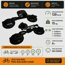 Transbike Suporte Teto 5 Ventosas Foxtransbike Fita Grátis