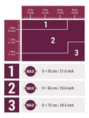 Bola De Ginástica E Pilates 65 Cm Tamanho 2 Cor Bordô