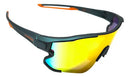 Óculos corrida bike ciclismo beach tennis pescaria Elleven colors armação verde-escuro lente laranja